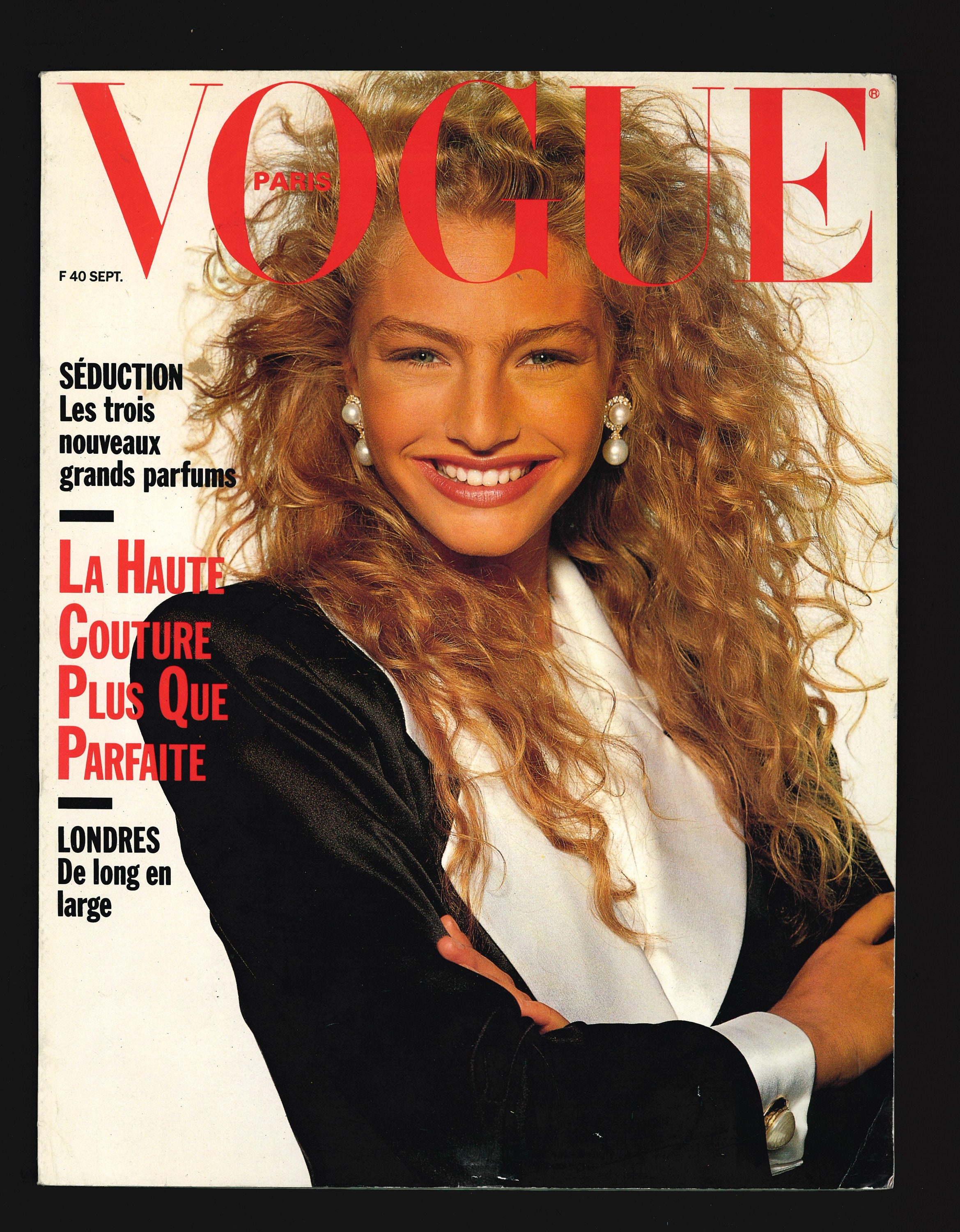 Vogue Paris Sept 1988 Original Vintage Fashion Magazine La Haute