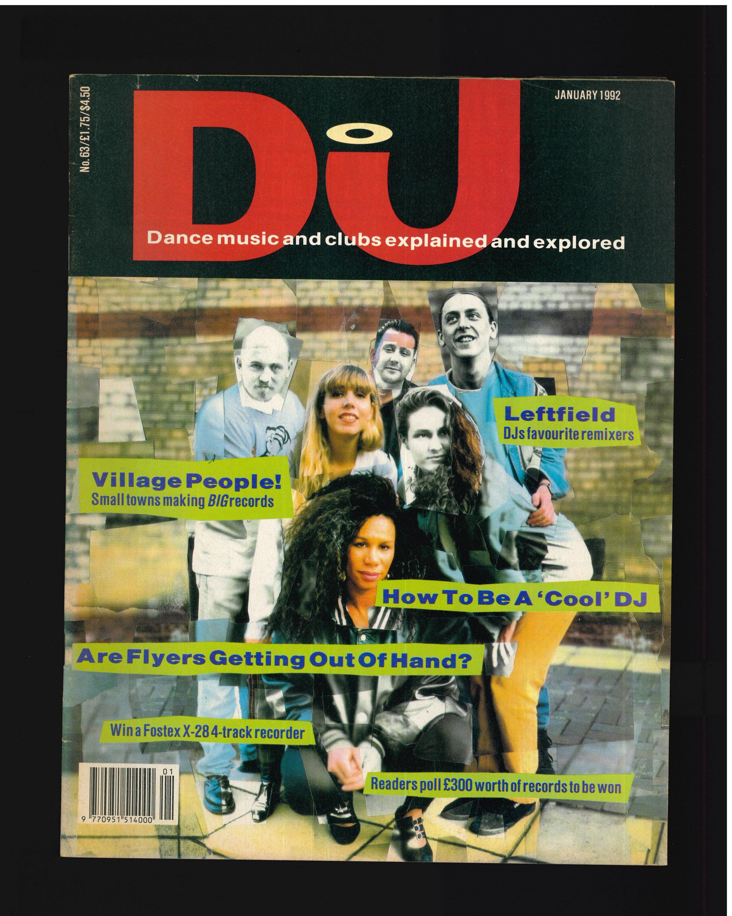 DJ 1991 Jan - Sept 1992 Dance Music Club News Original Vintage