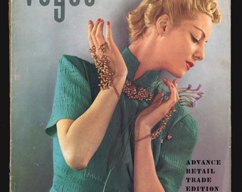 Vogue US June 15, 1936 Original Vintage Fashion Magazine Advance Retail Trade Edition