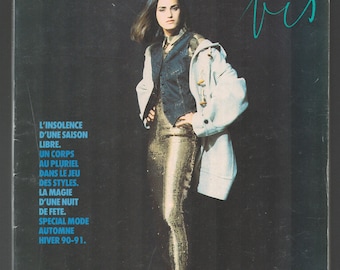 Marie Claire bis no 22 Winter 1990-1991 Foreign Paris Original Vintage Fashion Magazine