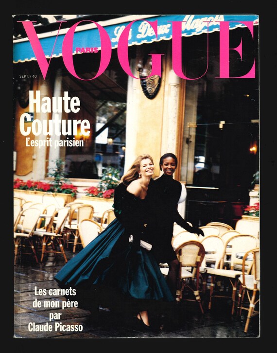 Vogue Paris No 699 Sept 1989 Vintage Fashion Magazine
