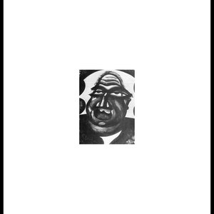 Puede incluir: Retrato en blanco y negro de un hombre con una cara grande y redonda y una expresión seria. El hombre lleva un traje oscuro y tiene un cuello blanco.