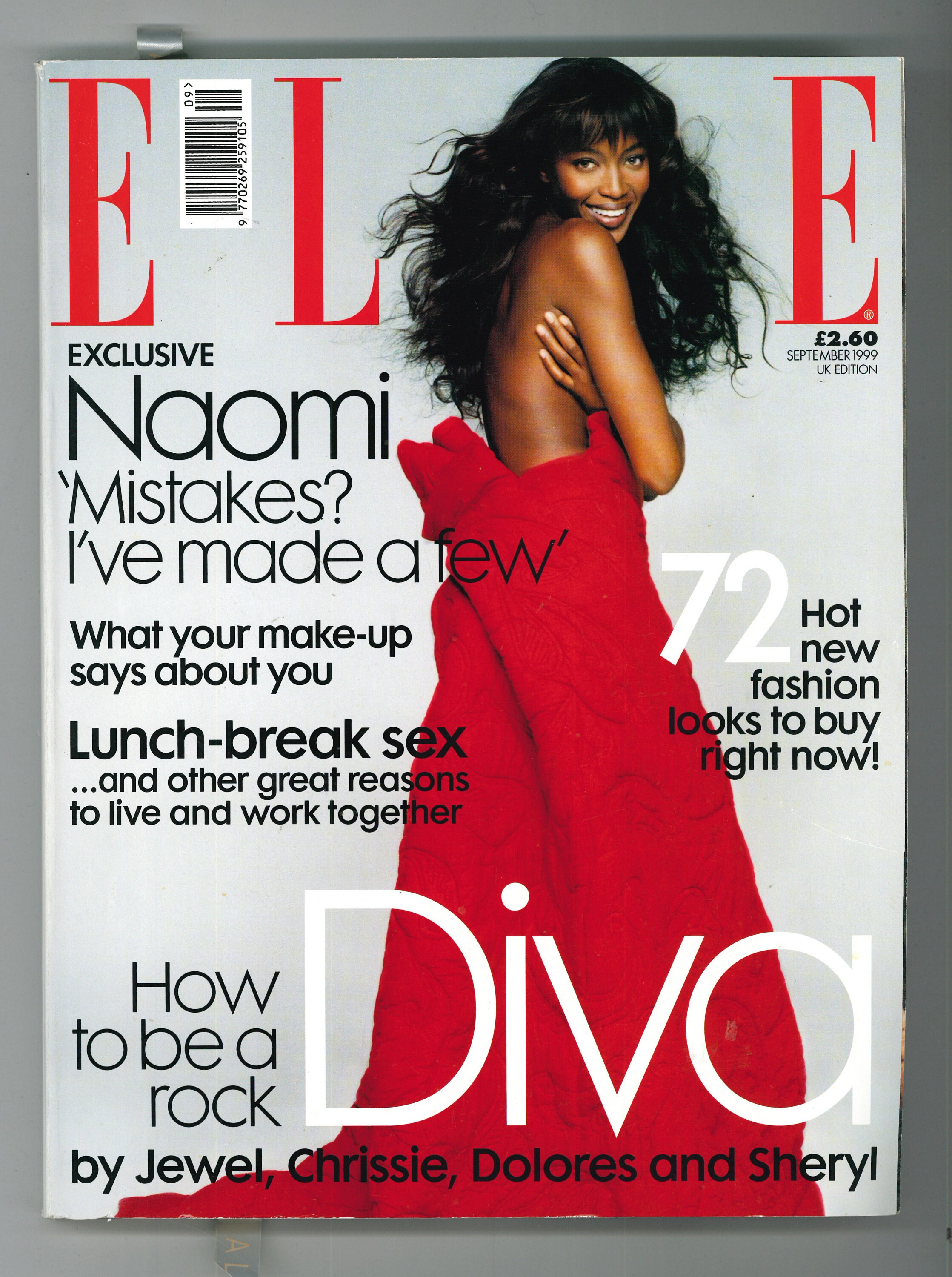 ELLE誌 写真集「ELLE - MEMOIRE DE LA MODE」1999 Elle UK Sept 1999 British Original Vintage Fashion Magazine