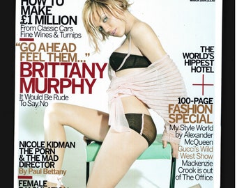 Esquire Magazine  March  2004 Cover: Brittany  Murphy