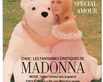 Glamour no 48 Nov 1992 French Original Foreign France Vintage Fashion Magazine  Madonna cover photo by Steven Meisel