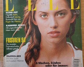 Elle Junio 1994 Edición Holandesa Original Moda Vintage Revista Regalo Regalo Cumpleaños 30