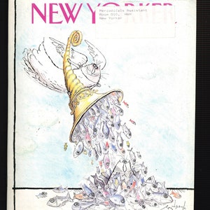 New Yorker Full Magazine August 13 1990 Angel Blow Fishes by Ronald Searle