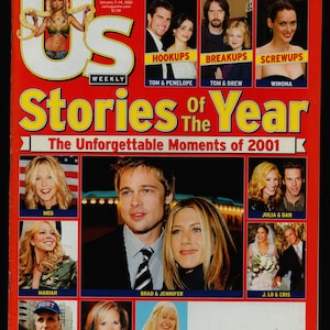 US weekly April 22 2002 Original Celebrity and Entertainment Magazine Celine Dion
