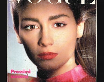 Vogue Italia April 1986 Original Vintage Fashion Magazine Sophia