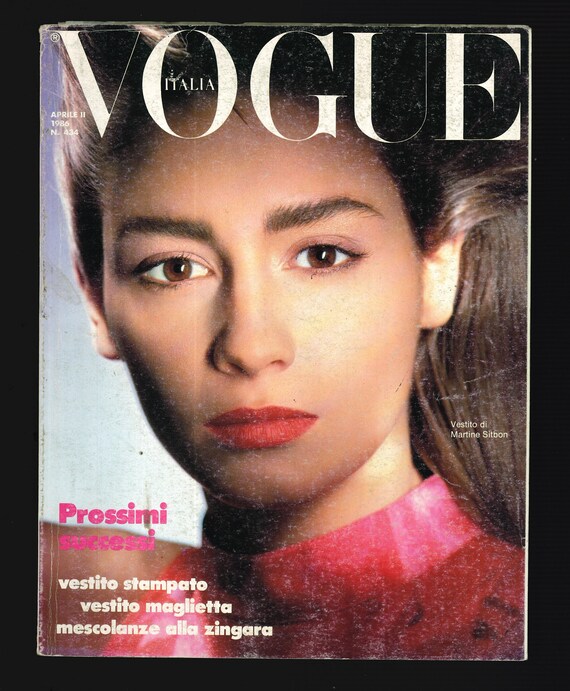 Vogue Italia April 1986 Original Vintage Fashion Magazine Sophia