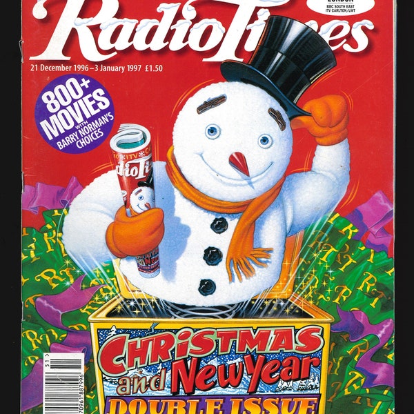Radio Times Magazine 21 Dec 1996 - 3 Jan 1997 Christmas and New Year Double Issue