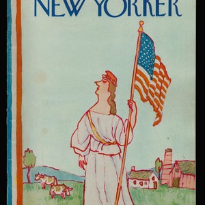 New Yorker 3 luglio 1978 Original Vintage Full Magazine William STEIG ~ Lady American Flag