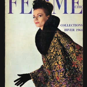 Femme Chic Winter 1964 French Fashion Magazine  Nina Ricci