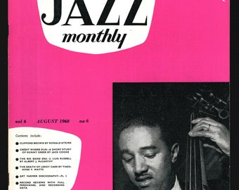 Jazz Monthly Aug 1960 British Music Magazine.