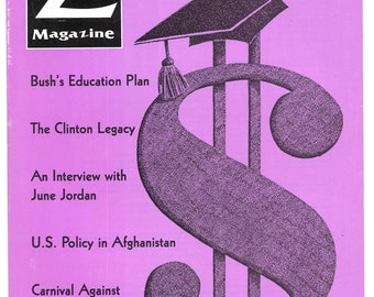 Z Magazine March 2001 US American Independent Political Culture Social Economic Life Monthly Collection Gift Birthday Present