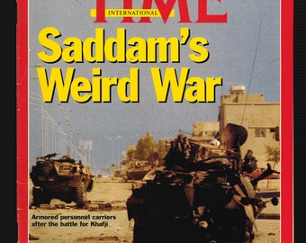 TIME EUROPE FEB 11 1991 Vintage Magazine Saddam's Weird War