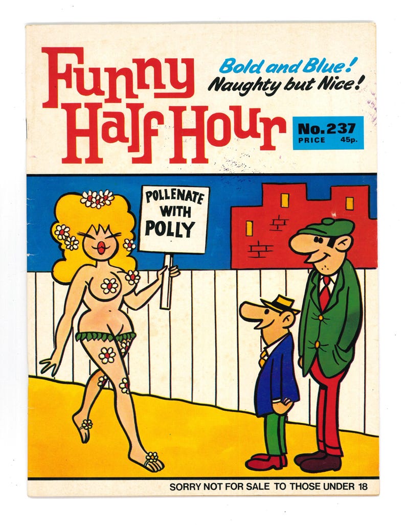 Funny Half Hour No.196,197,200,211 Back Issues. Original Vintage Rare ...