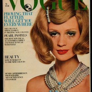 Vogue UK Feb 1968 Celia Hammond David Bailey Henri Cartier-Bresson