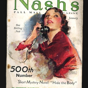 Nash&#39;s Pall Mall Magazine 1935 Original Rare Retro Vintage Advertiser&#39;s Harrison Fisher