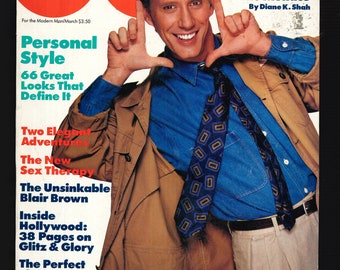 GQ 1987 - 1988 Gentlemen's Quarterly Original Vintage