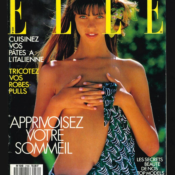 Elle Aug 3 1987 French Edition Vintage Magazine