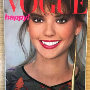Vogue UK Dec 1979 British Original Vintage Fashion Lifestyle Magazine Birthday Gift Present
