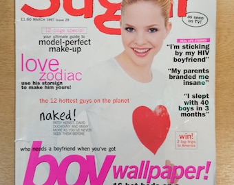 Sugar Magazine Back Issues 1997-1999 British Original Vintage Fortnightly Magazine Teen Age Girls