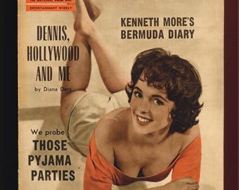 Picturegoer Film Bio Hollywood Jan Feb 1957 Original Vintage Magazine