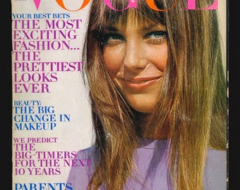 Vogue US Jan 1970  Original Vintage Fashion Magazine Jane Birkin Cover