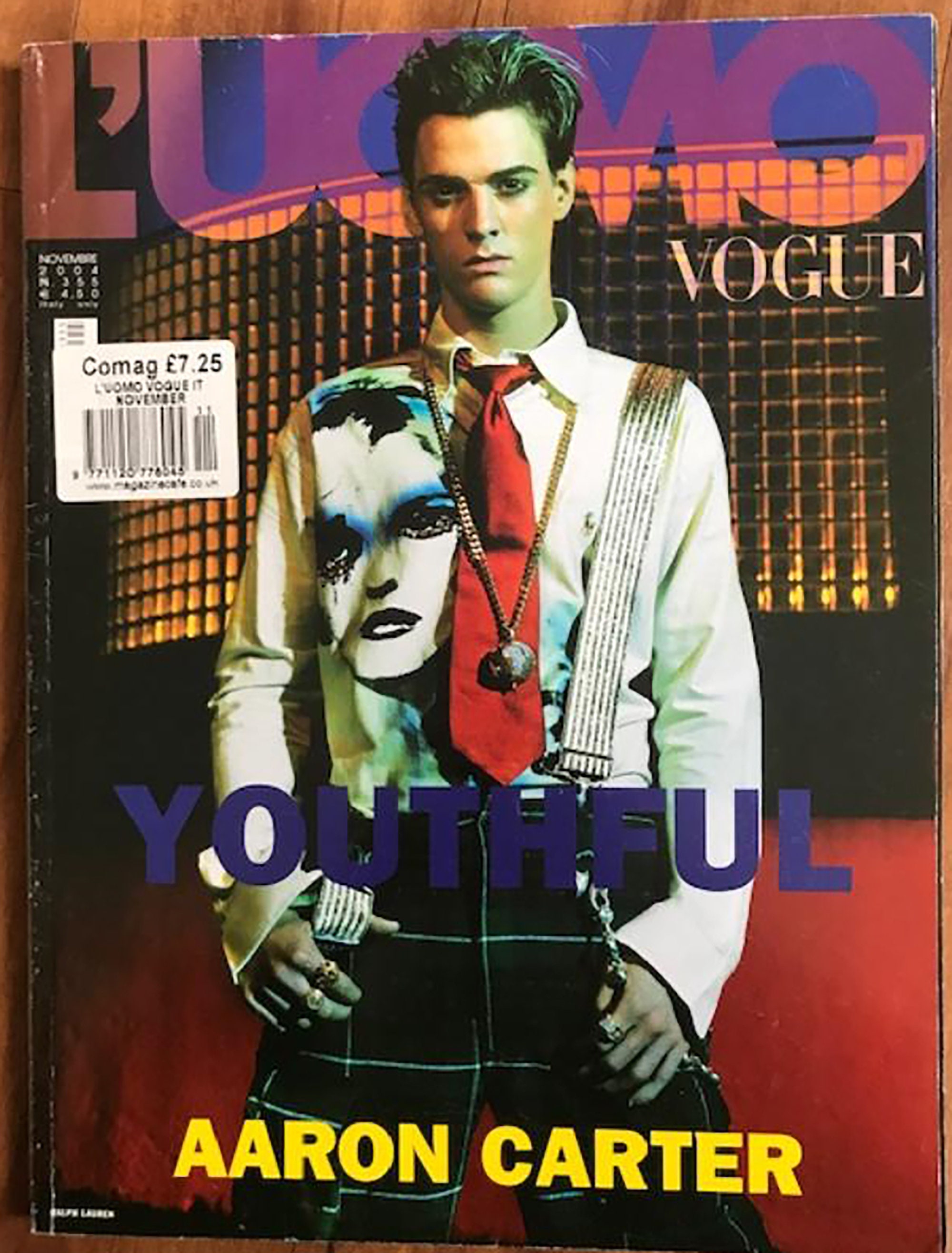 L'UOMO Vogue cover by Justin Timberlake Vintage Aaron Carter