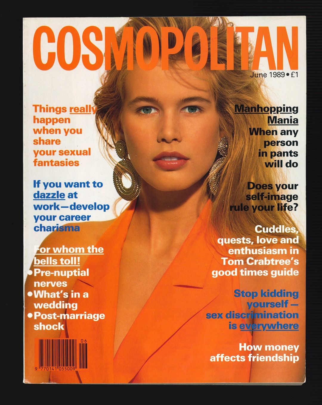 Cosmopolitan Magazine UK June 1989 Women’s Fashion Clothing - Etsy