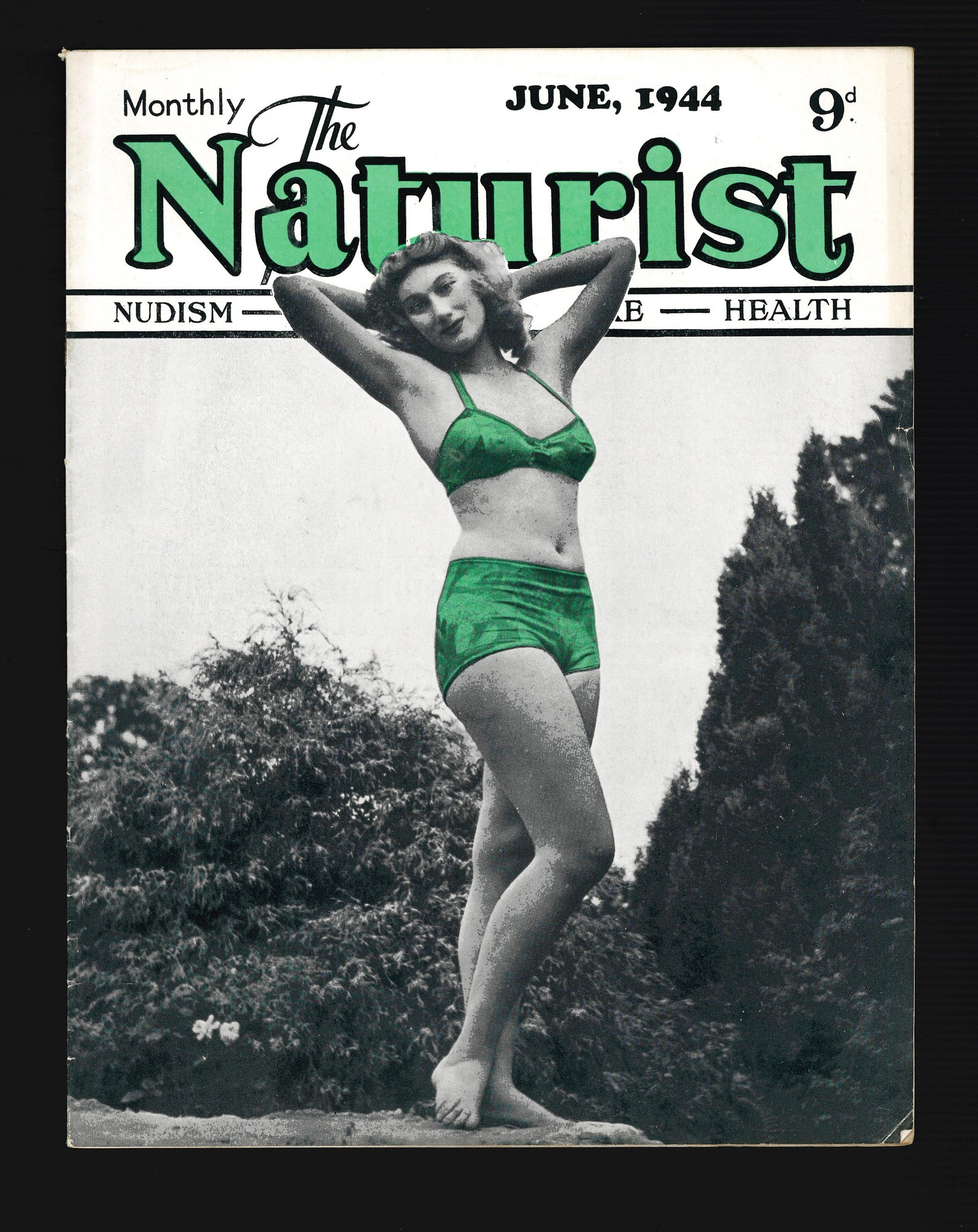 The Naturist June 1944 Original Vintage Magazine Nudism Physical The Naturist June 1944 Original Vintage Magazine Nudism Physical