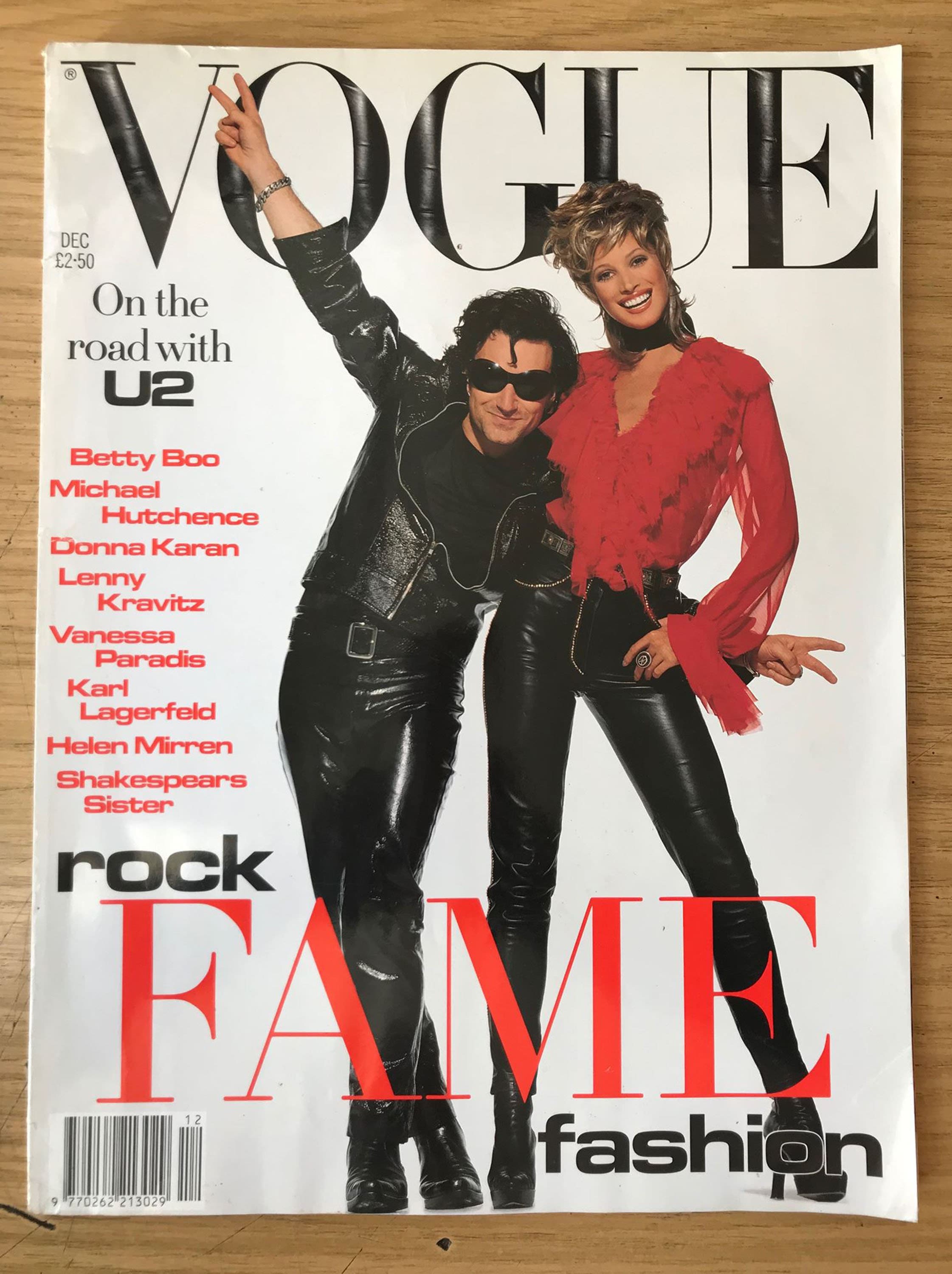 Vogue UK Dec 1992 Original British Vintage Fashion Magazine