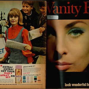 Vanity Fair Beauty Book May 1964 Vintage Rare Retro Fashion Magazine  photo by Barry Warner 60th
