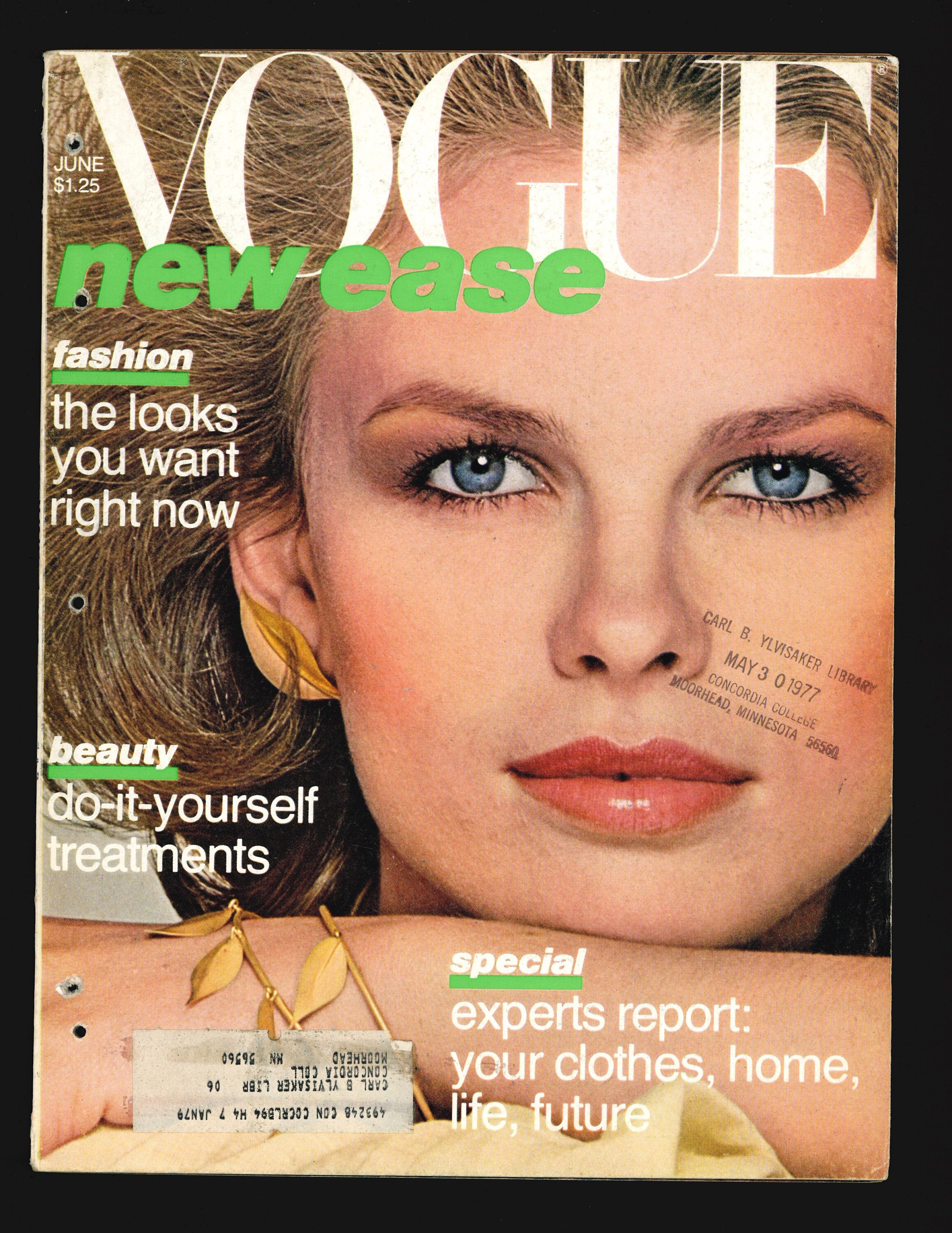Vogue US June 1977 Original Vintage Fashion Magazine