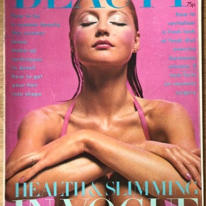 Beauty In Vogue UK Spring/Summer 1975  British Original Vintage Fashion Magazine Gift Birthday Present