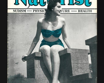 The Naturist dicembre 1946 Rivista vintage originale Nudismo Cultura fisica Salute.