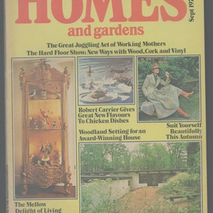 Homes & Gardens UK Sept 1978 British House Decoration Furnishing Magazine