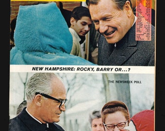 Newsweek 9 mars 1964 Magazine vintage original New Hampshire 60e