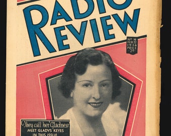 Radio Review No 16 Feb 22 1936 Original Magazine