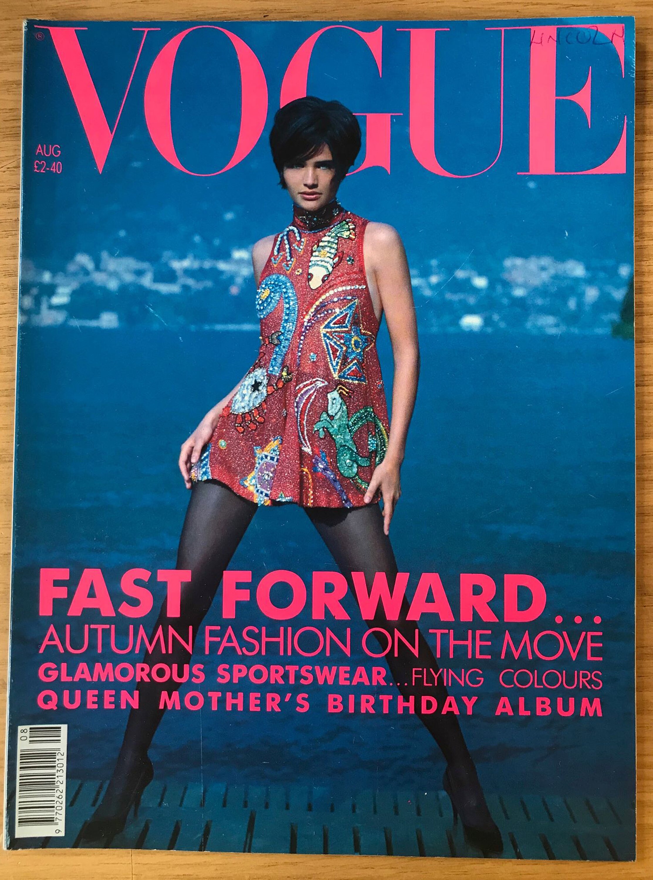 Vogue UK Aug 1990 Original British Vintage Fashion Magazine Etsy