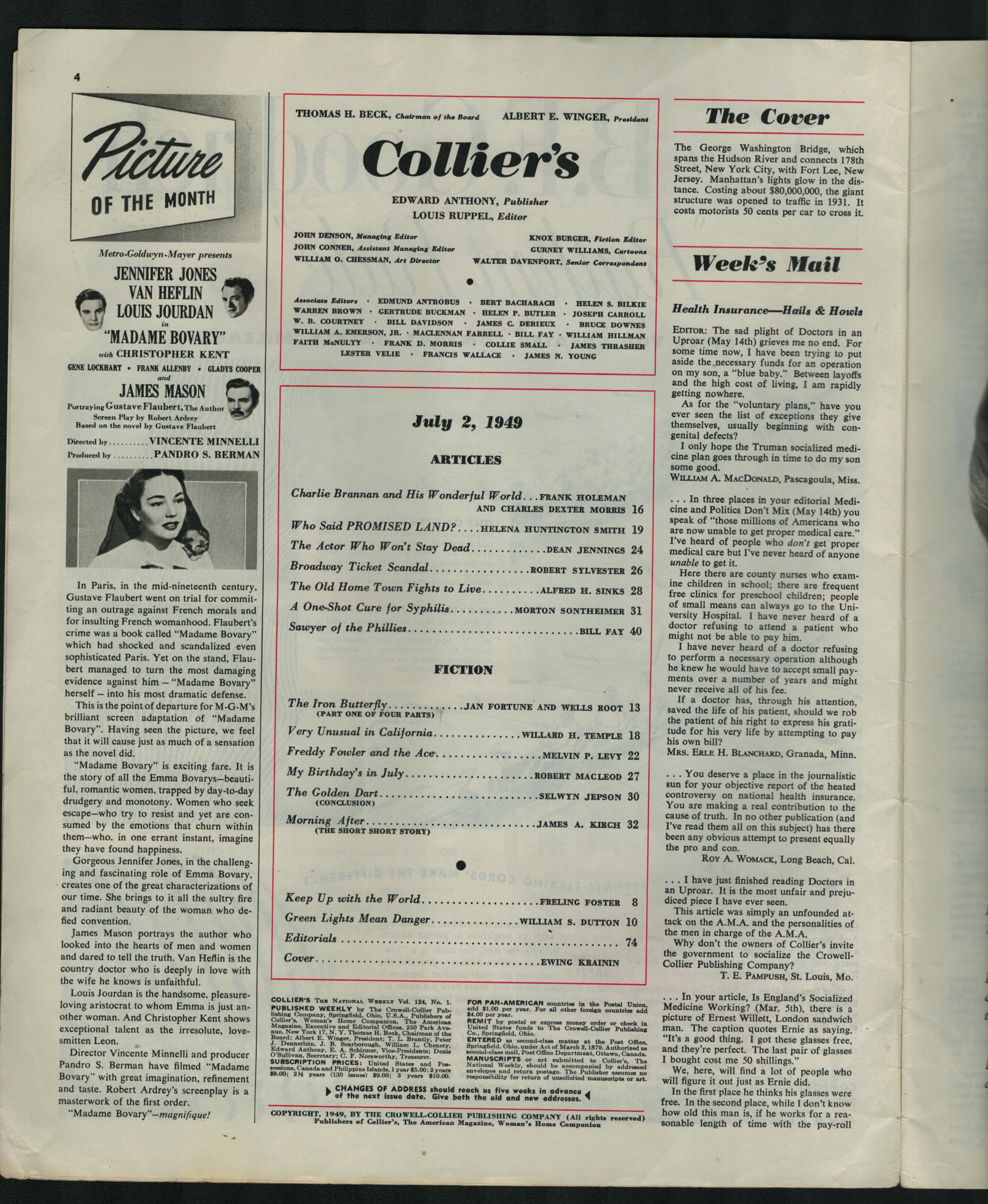 コリアーズ 1949年7月2日号 レアヴィンテージマガジン アーティスト