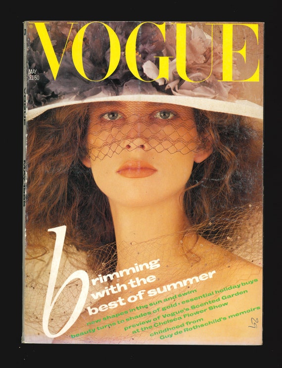 Vogue UK May 1985 Original Vintage Fashion Magazine Elisabetta