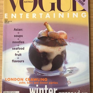 Vogue Australia Entertaining June/July 1997 Original Vintage Magazine