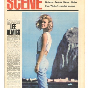 Scène No 7 25 octobre 1962 Original vintage Magazine Lee Remick Samuel Beckett Terence Stamp RARE