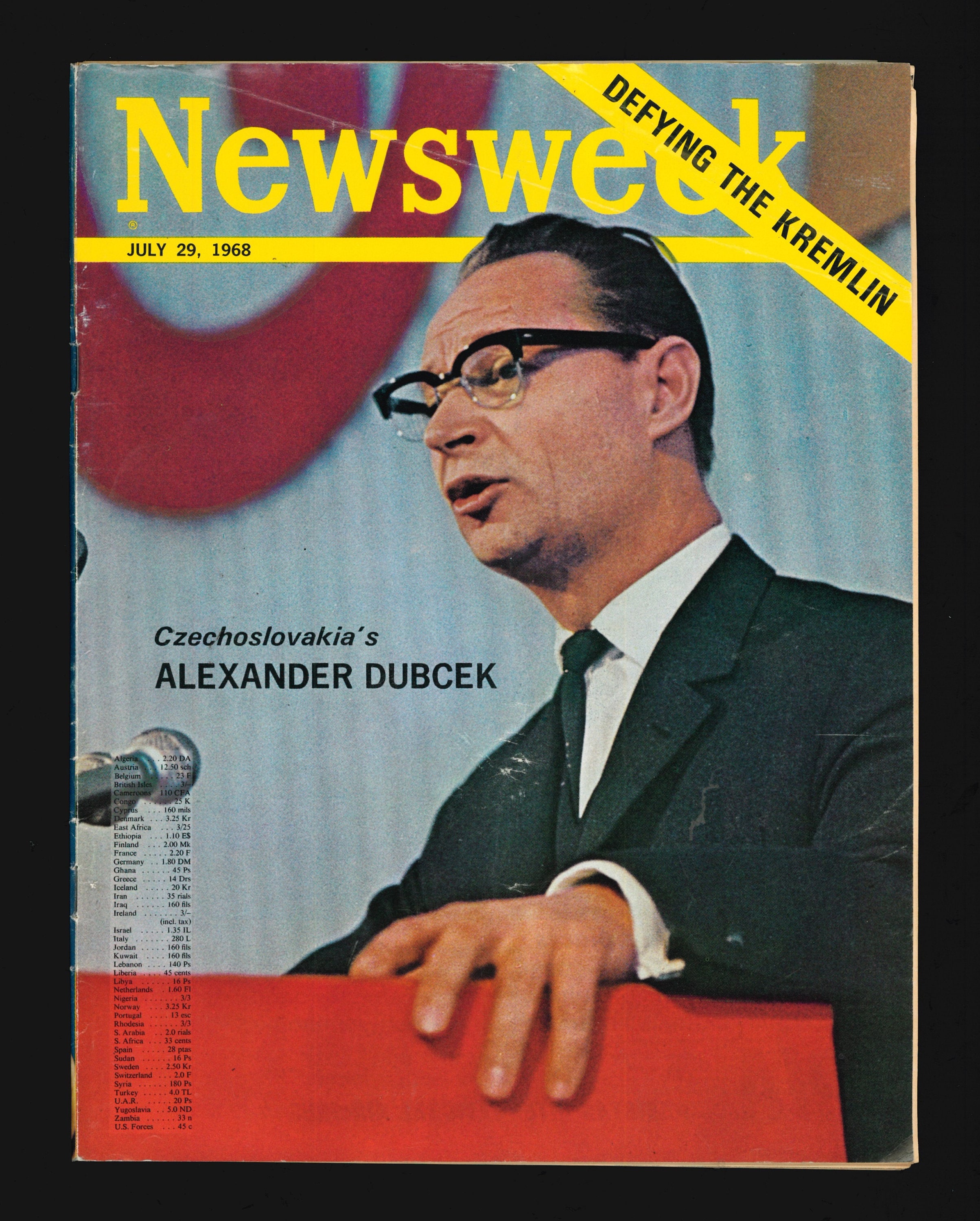 NEWSWEEK JULY 29 1968 Original Vintage Magazine Alexander Dubcek