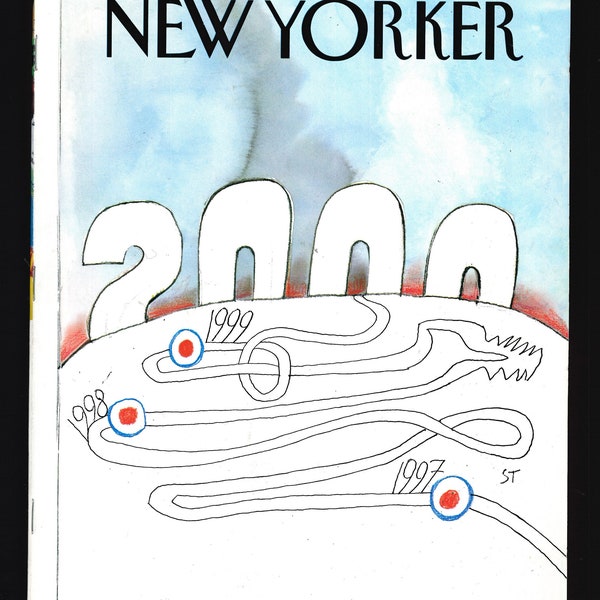 New Yorker Full Magazine January 6 1997,  2000 Another Year by Saul Steinberg