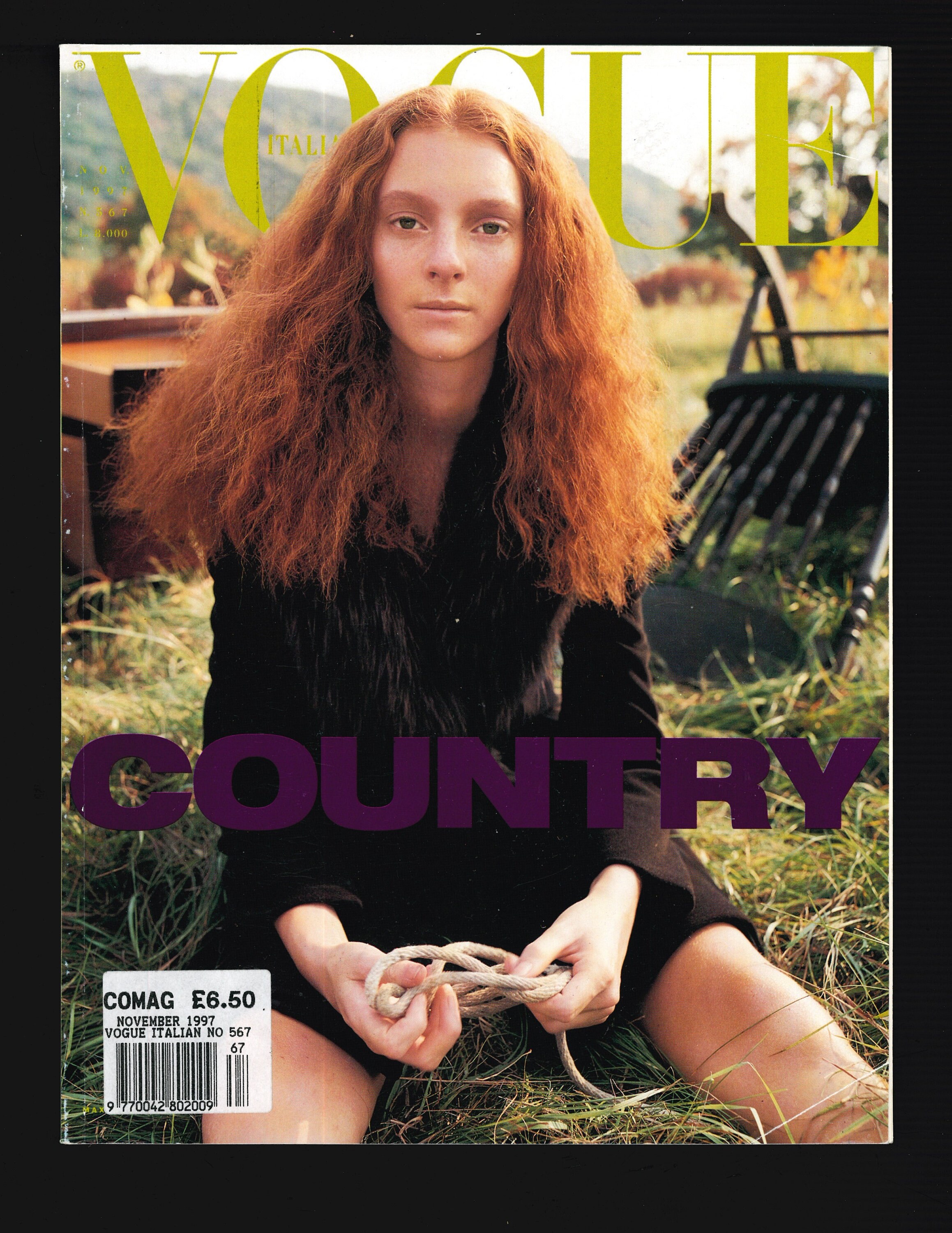 Vogue Italia Nov 1997 No 567 Original Vintage Fashion Magazine