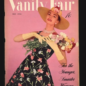 Vanity Fair Mai 1956 Seltene Retro Vintage Original Fashion Magazine