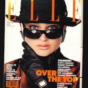 Elle Australia April 1990 Vintage Magazin